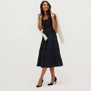 Hill House Home Ellie Nap Dress Small Black Crepe